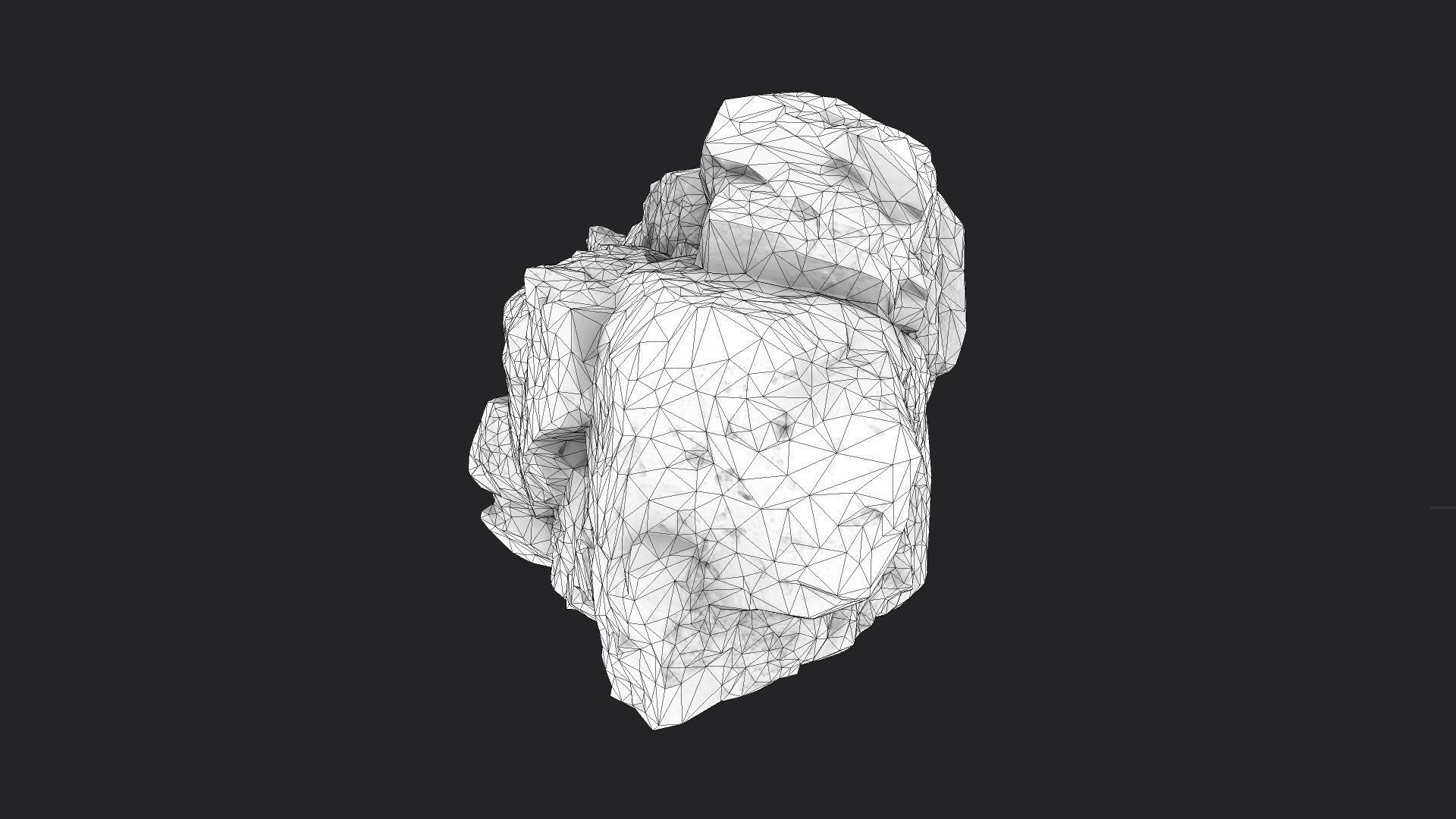 Rock 16-9 Low-poly 3D model_8