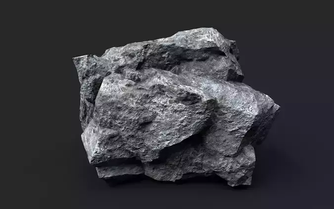 Rock 16-9 Low-poly 3D model