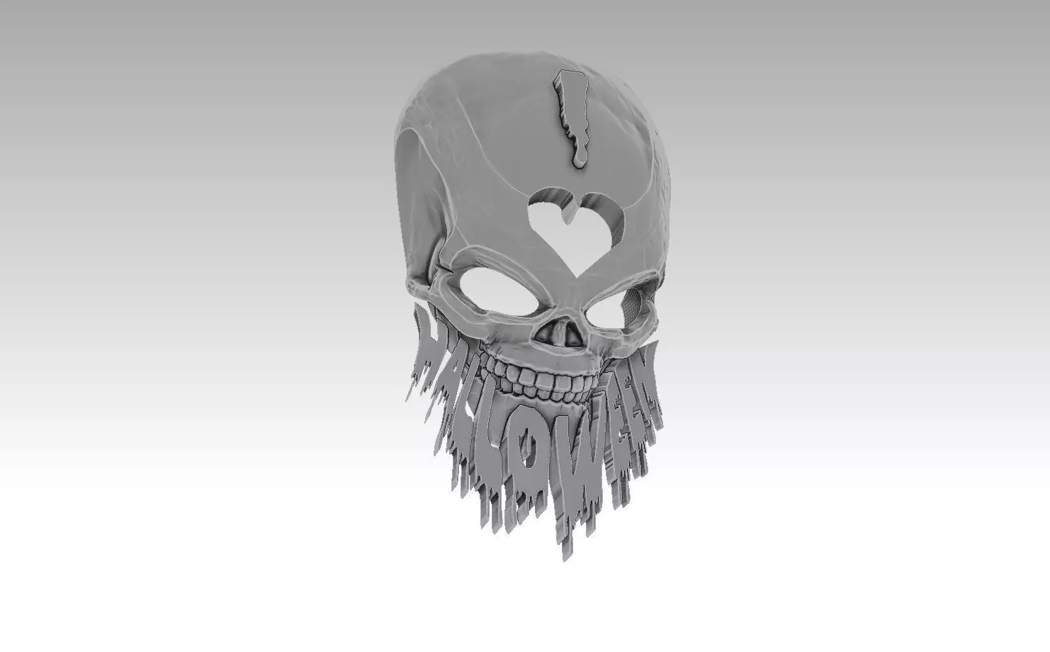 I Love Halloweeen 3D print model
