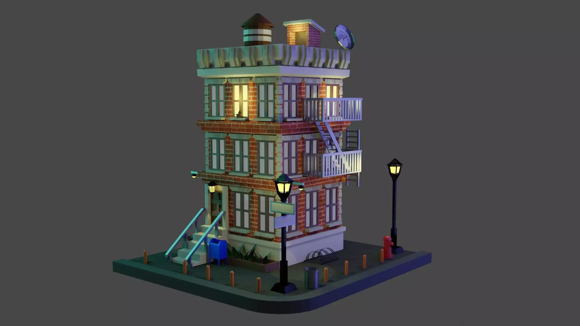Apartament lighthouse 3D model_0