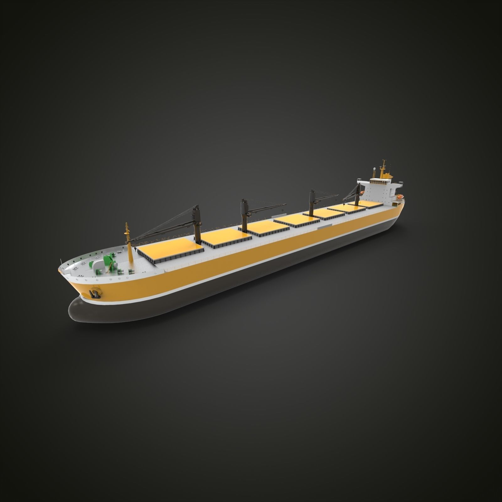bulk carrier ship III 3D model_7