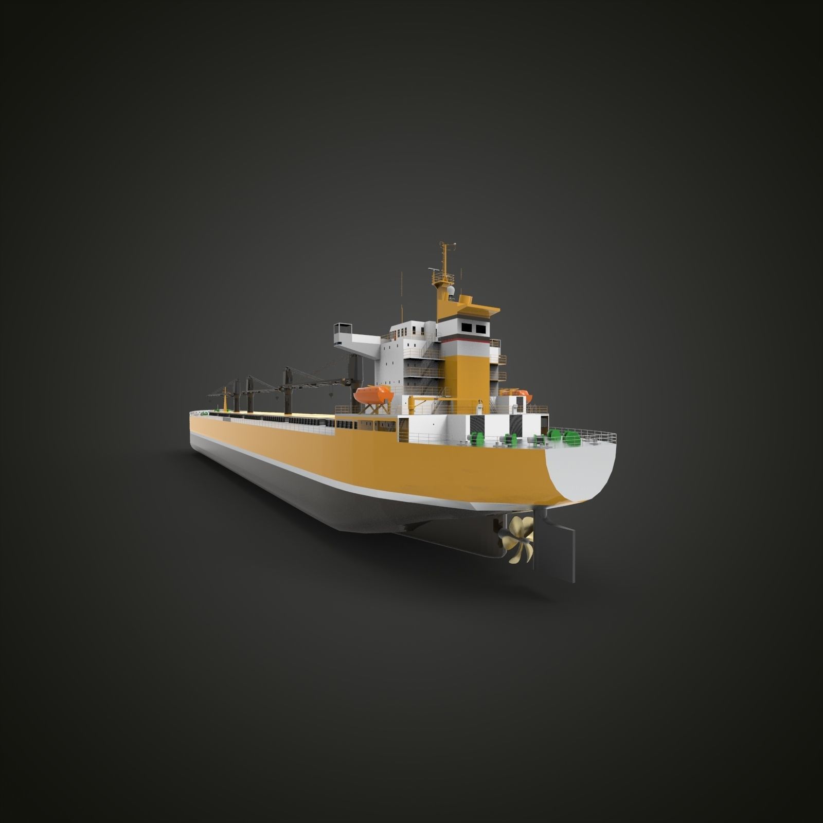 bulk carrier ship III 3D model_5