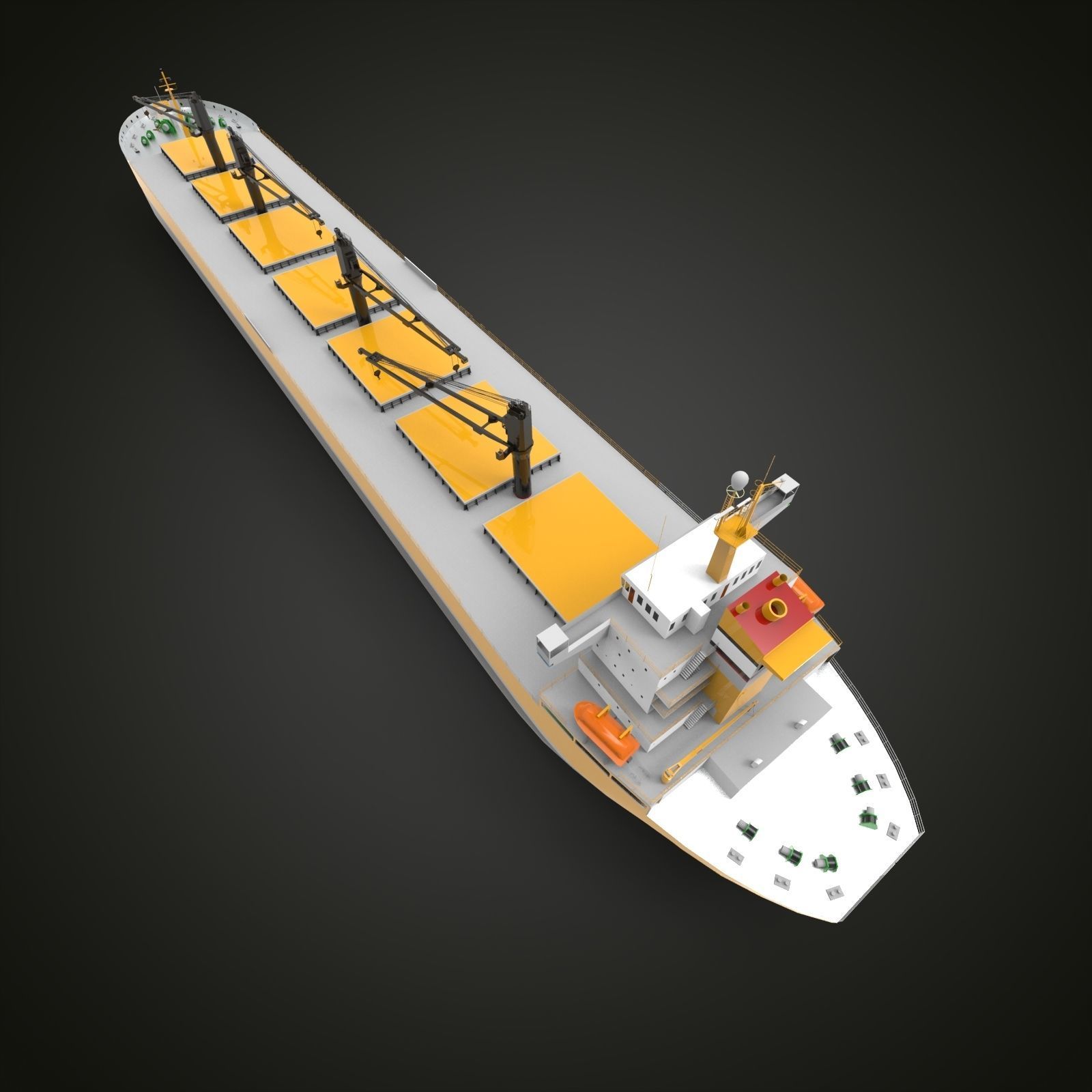 bulk carrier ship III 3D model_9
