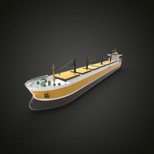 bulk carrier ship III 3D model