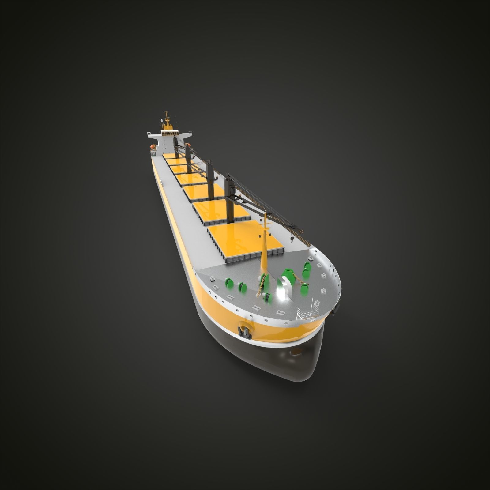 bulk carrier ship III 3D model_8