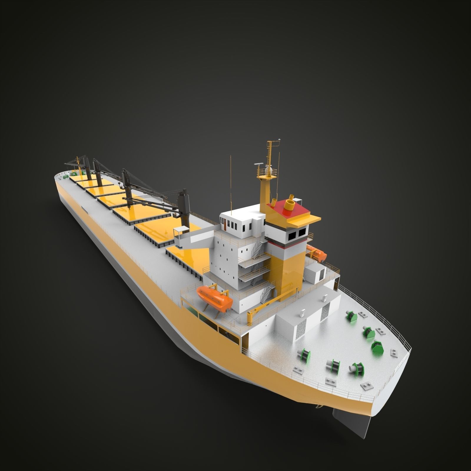 bulk carrier ship III 3D model_6
