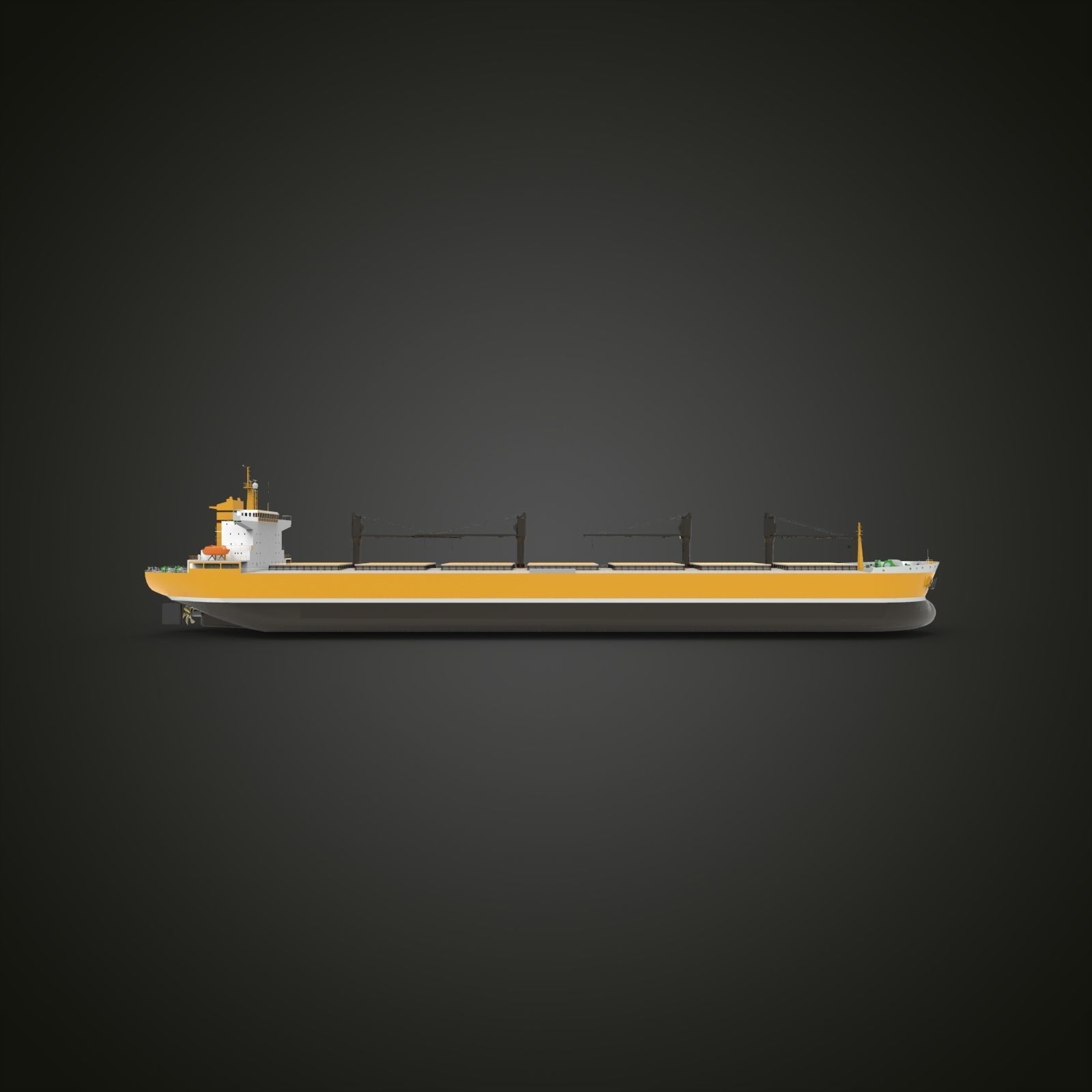bulk carrier ship III 3D model_2