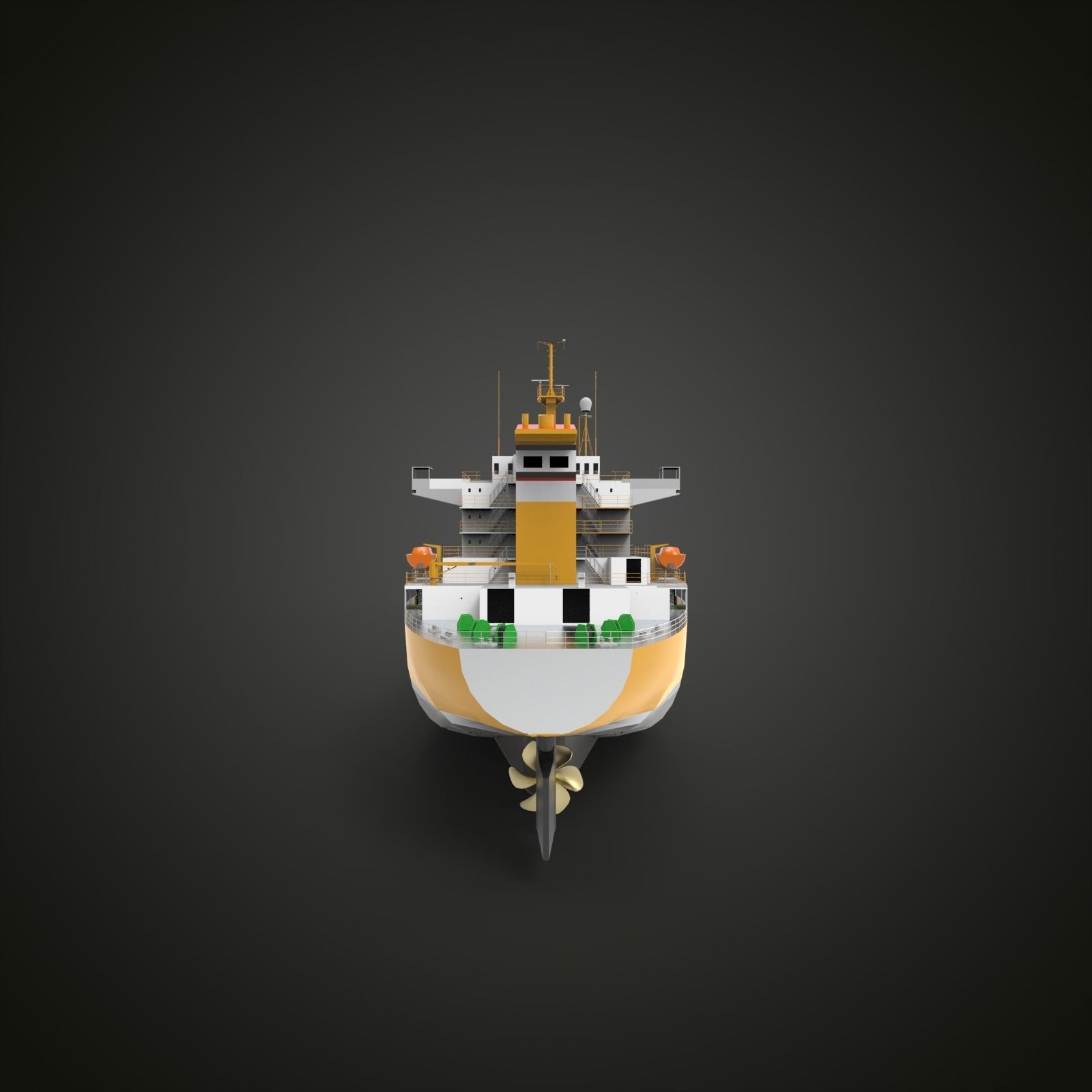 bulk carrier ship III 3D model_1