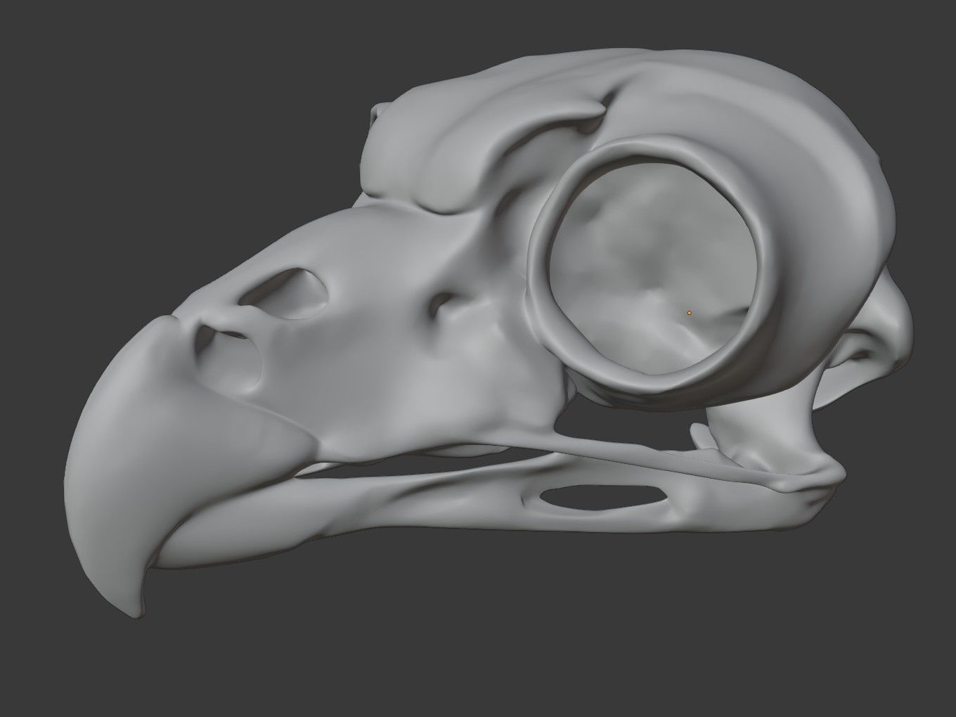 Cranium Owl Charm 3D print model_9