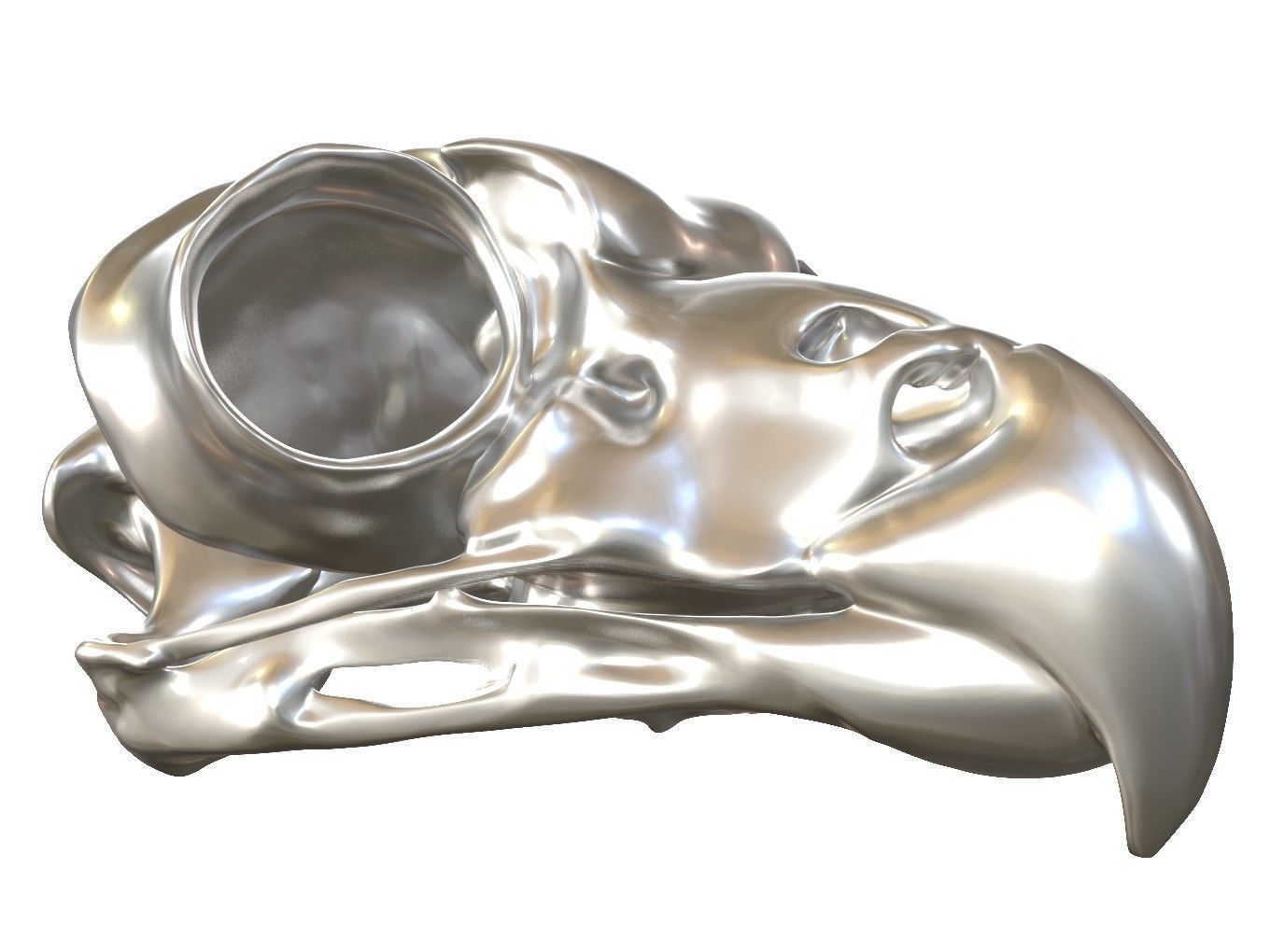 Cranium Owl Charm 3D print model_6