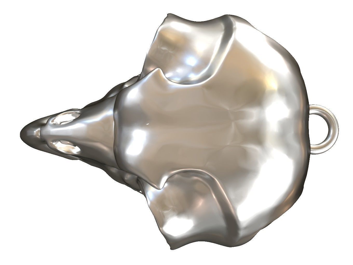 Cranium Owl Charm 3D print model_2