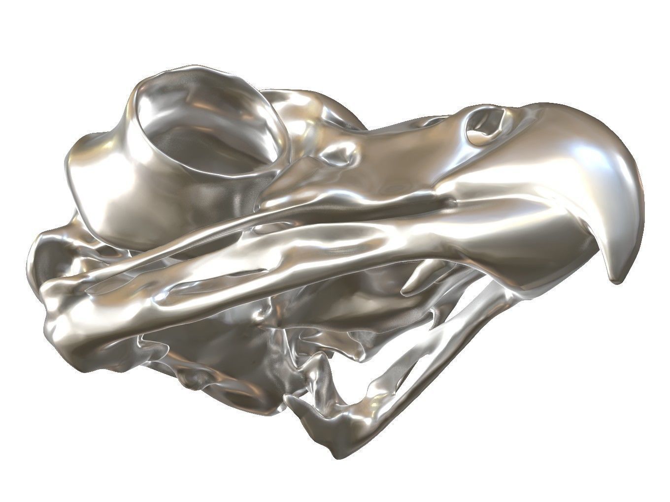 Cranium Owl Charm 3D print model_5