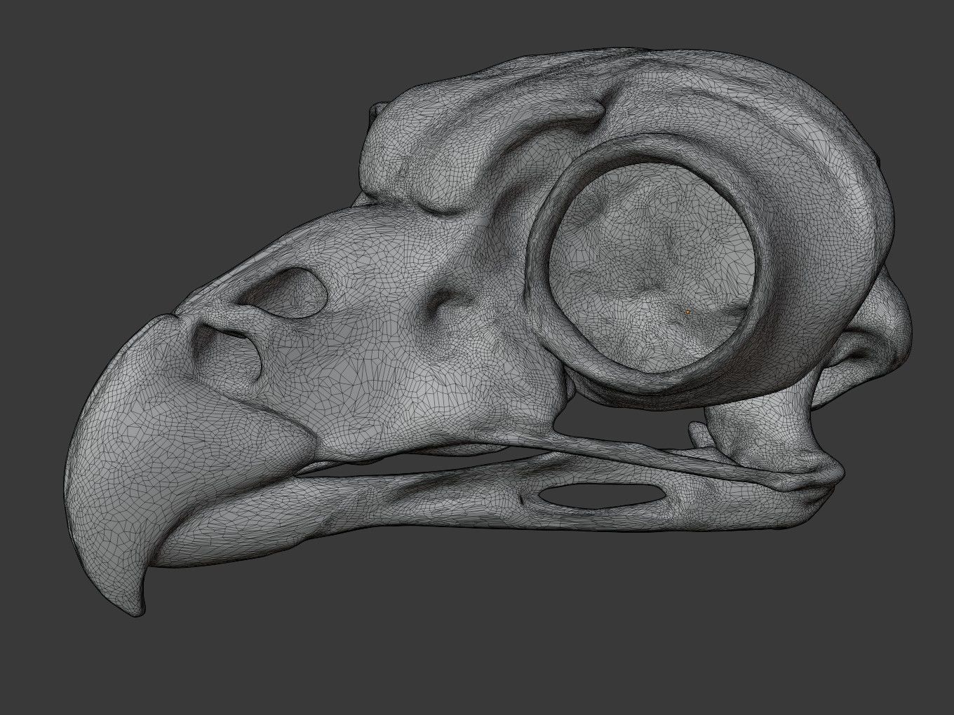 Cranium Owl Charm 3D print model_10