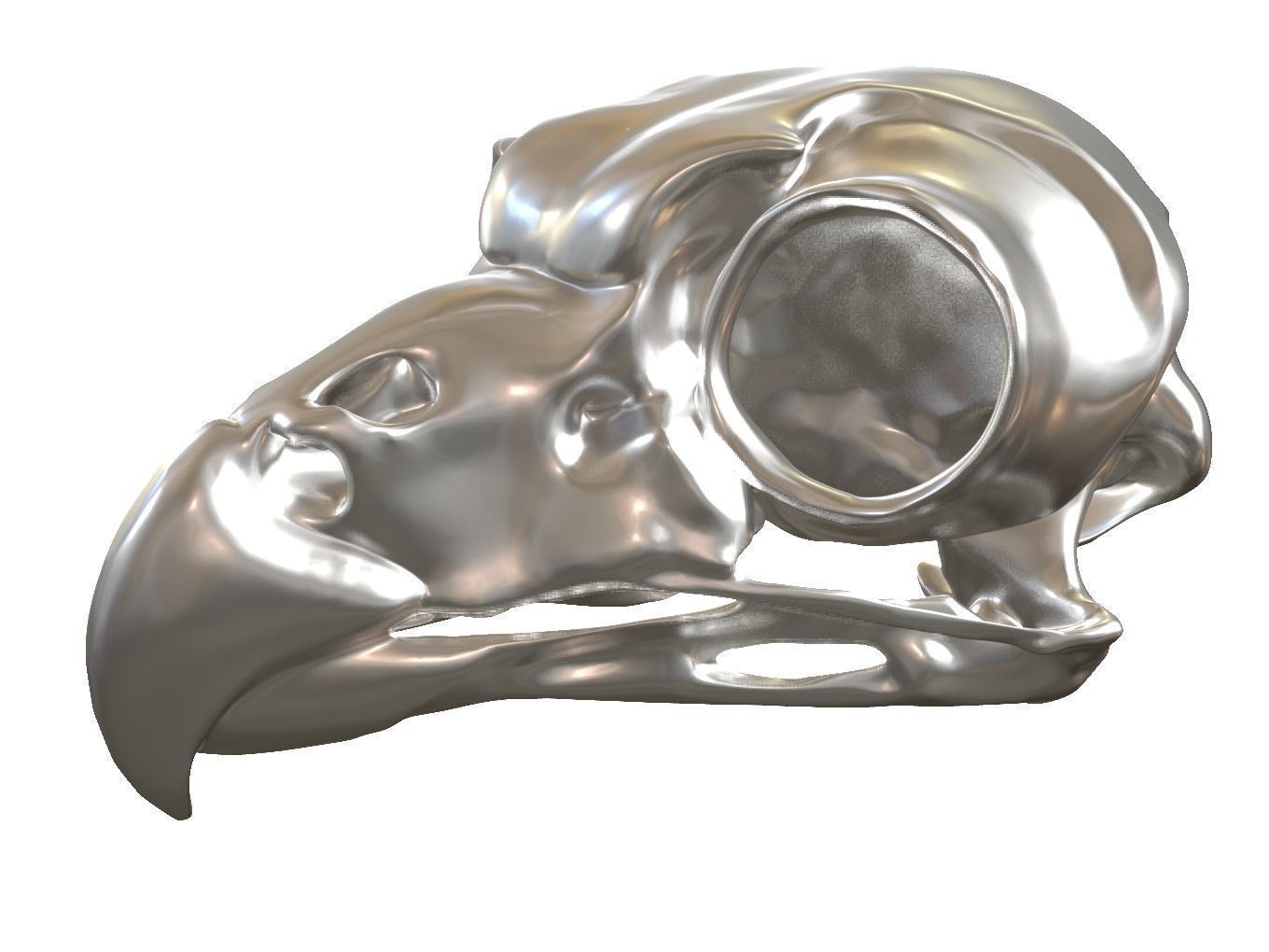 Cranium Owl Charm 3D print model_8