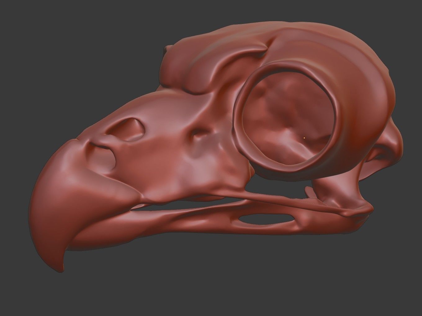 Cranium Owl Charm 3D print model_12