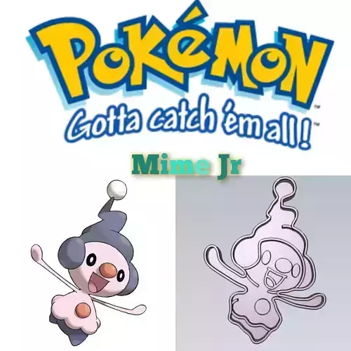 Amazing Pokemon Mime Jr Cookie Cutter Stamp Cake Decorating 