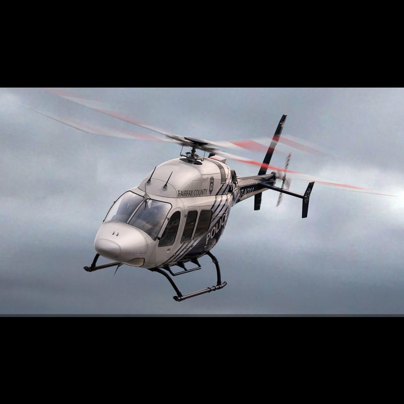 Bell 429 Police Helicopter 3D model_0