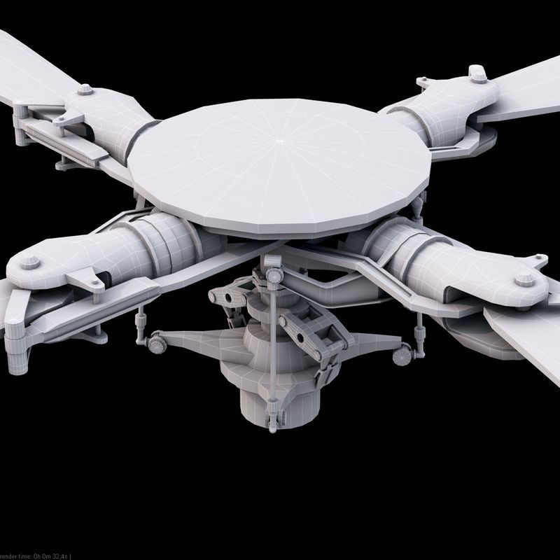 Bell 429 Police Helicopter 3D model_15