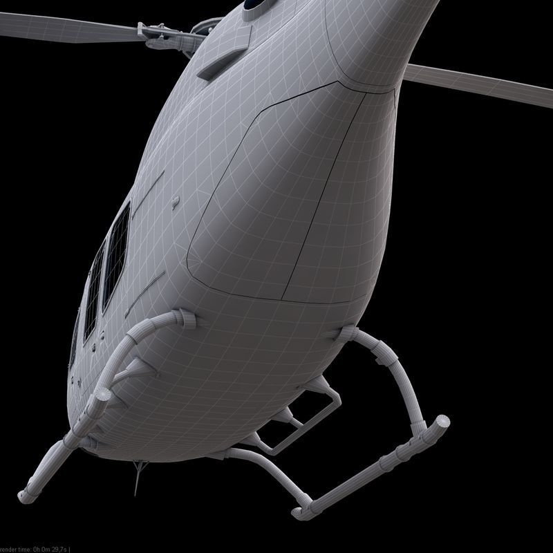 Bell 429 Police Helicopter 3D model_17