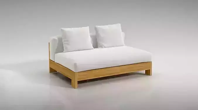 Wooden Living Room Lounger