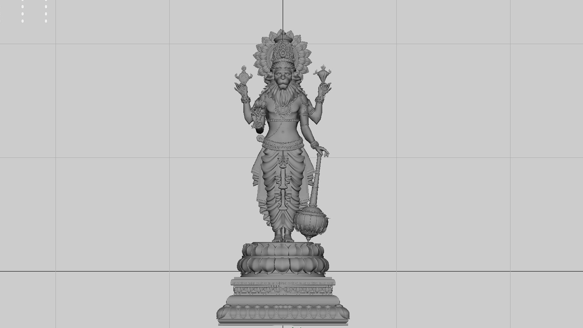 god narasimha 3D model_5
