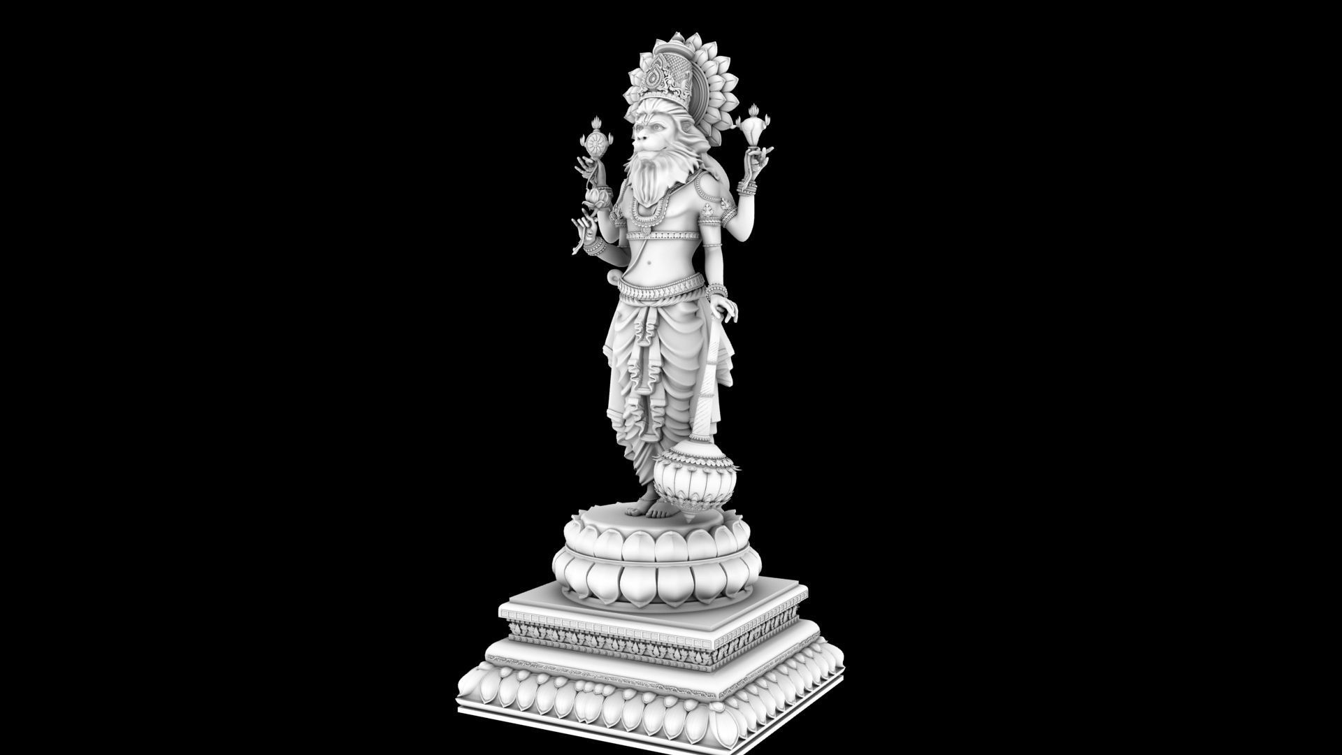god narasimha 3D model_12