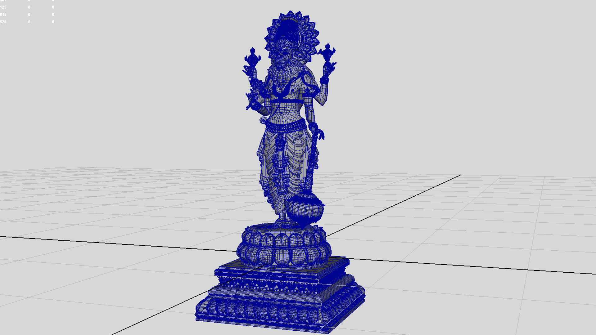 god narasimha 3D model_3
