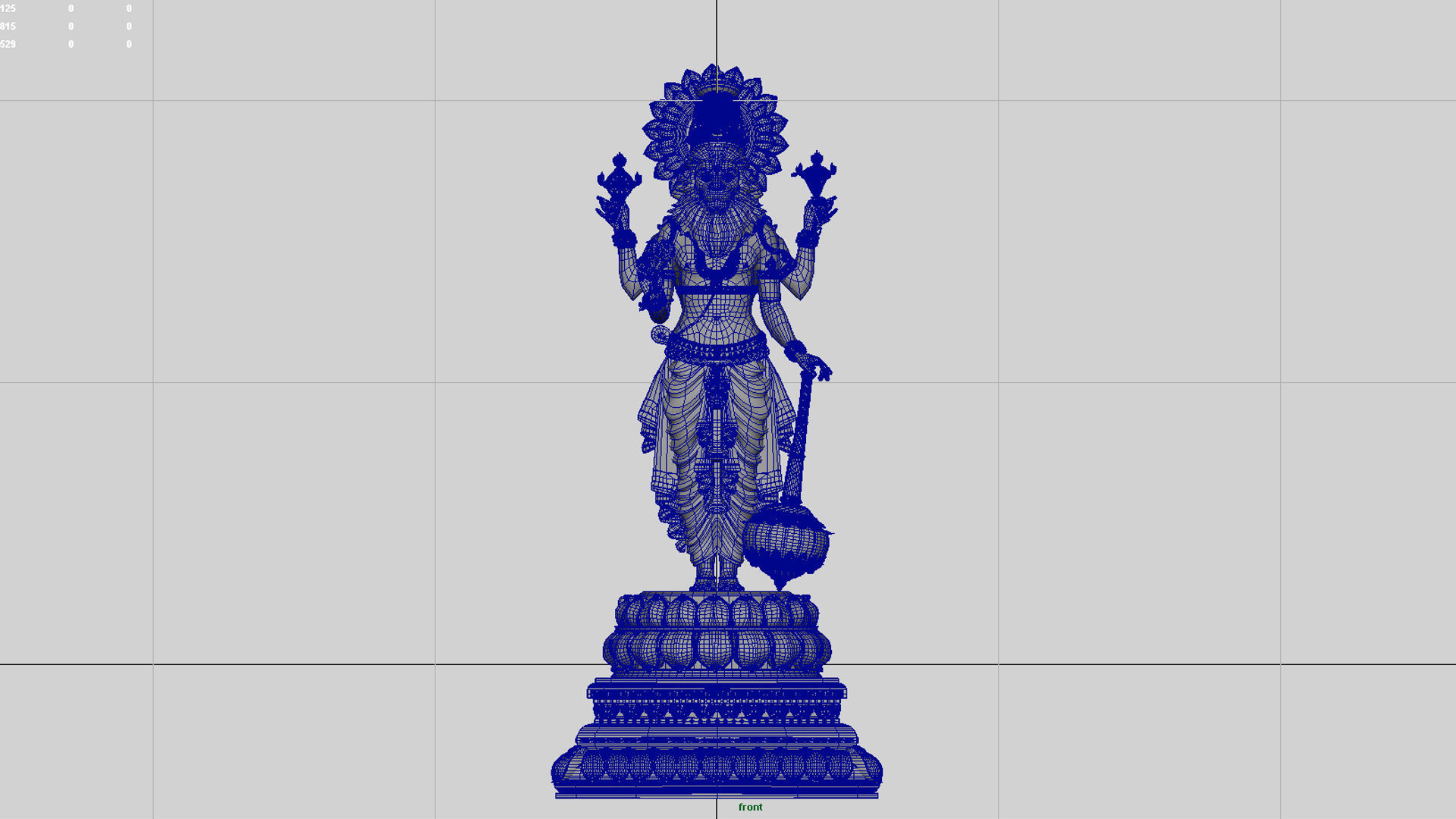 god narasimha 3D model_6