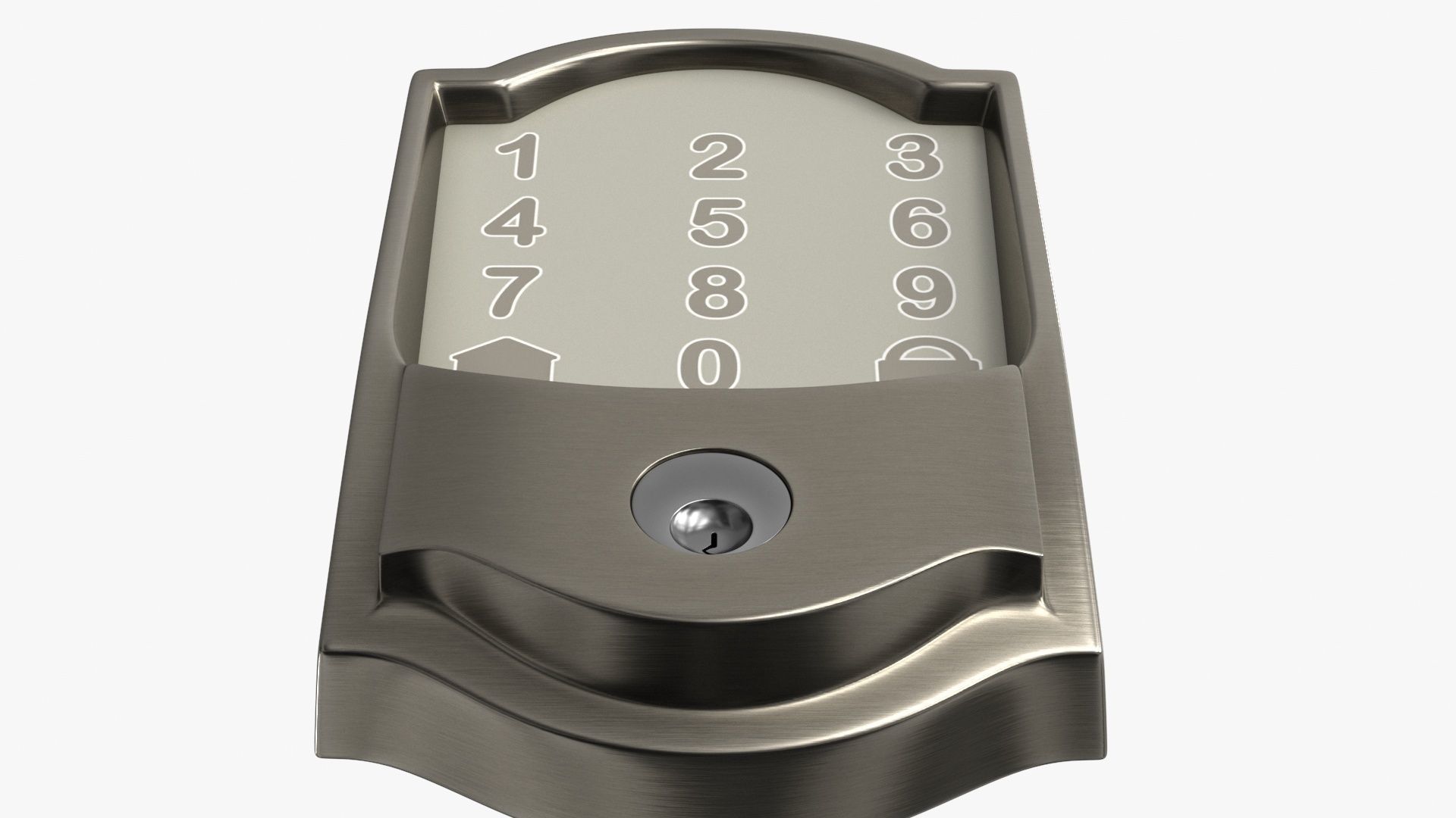 3D Smart Lock Low-poly 3D model_5