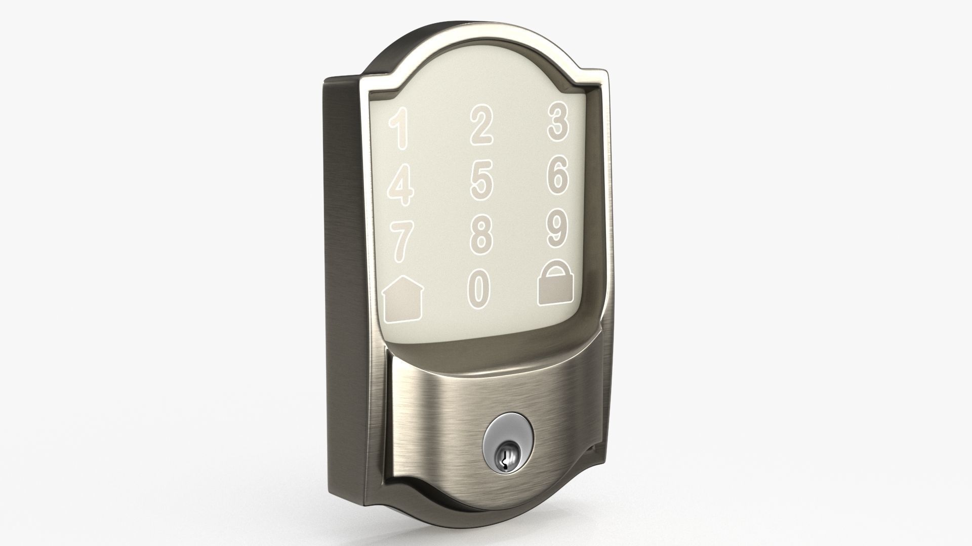 3D Smart Lock Low-poly 3D model_7