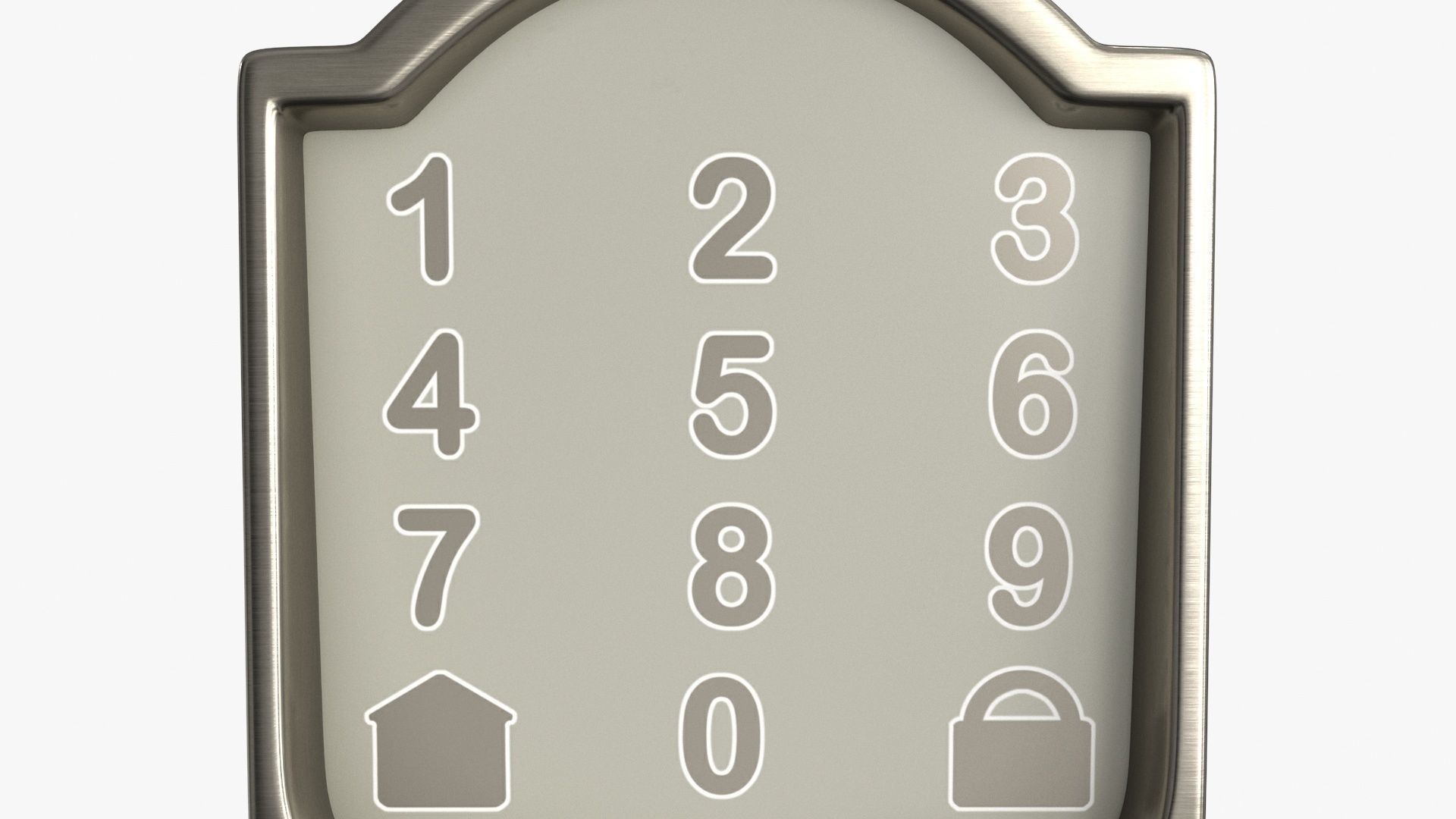 3D Smart Lock Low-poly 3D model_3
