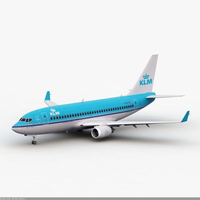 Boeing 737 KLM Airlines 3D model_6