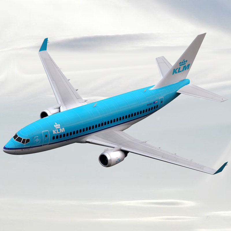 Boeing 737 KLM Airlines 3D model_2