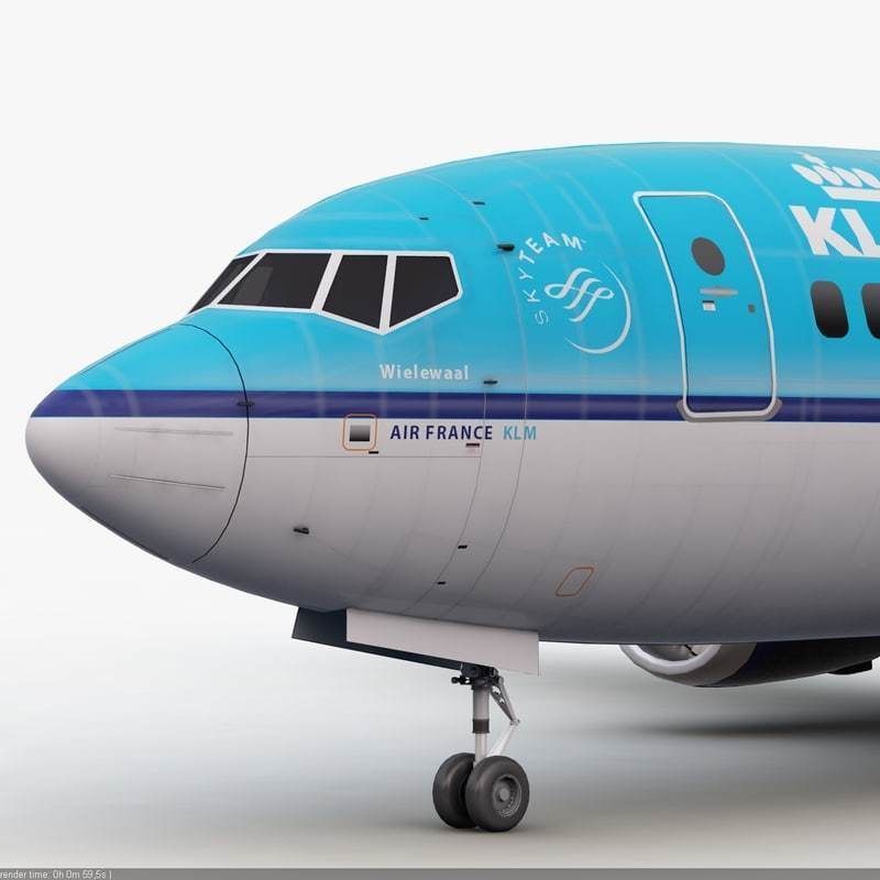Boeing 737 KLM Airlines 3D model_9