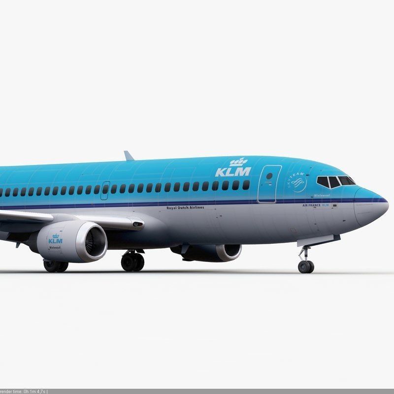 Boeing 737 KLM Airlines 3D model_13