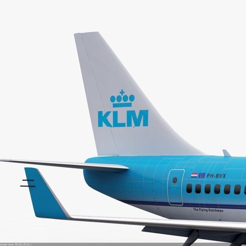 Boeing 737 KLM Airlines 3D model_14