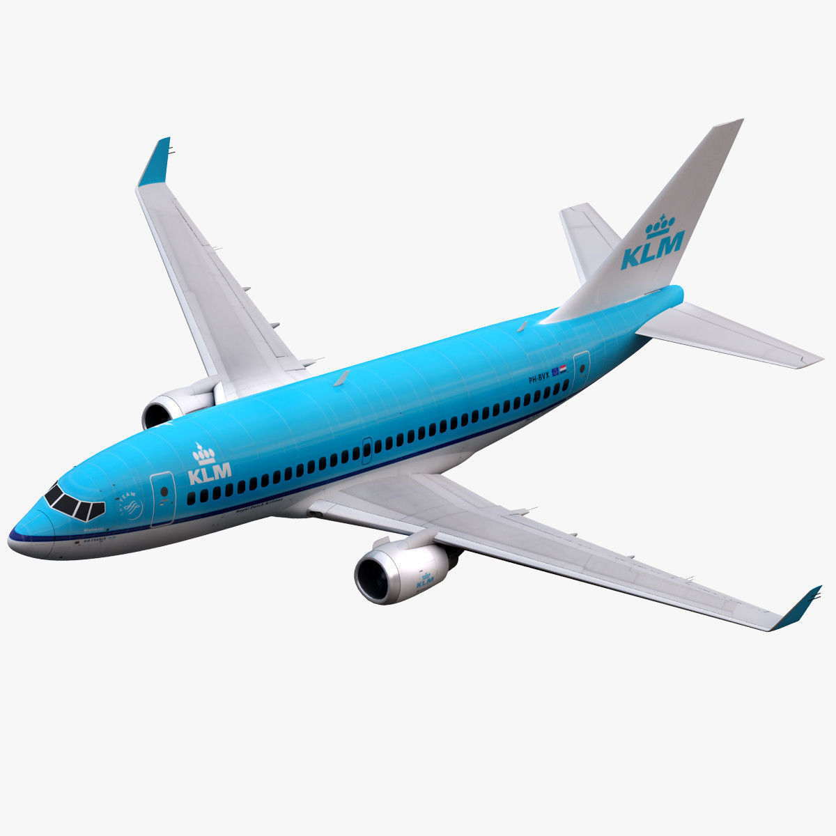Boeing 737 KLM Airlines 3D model_16