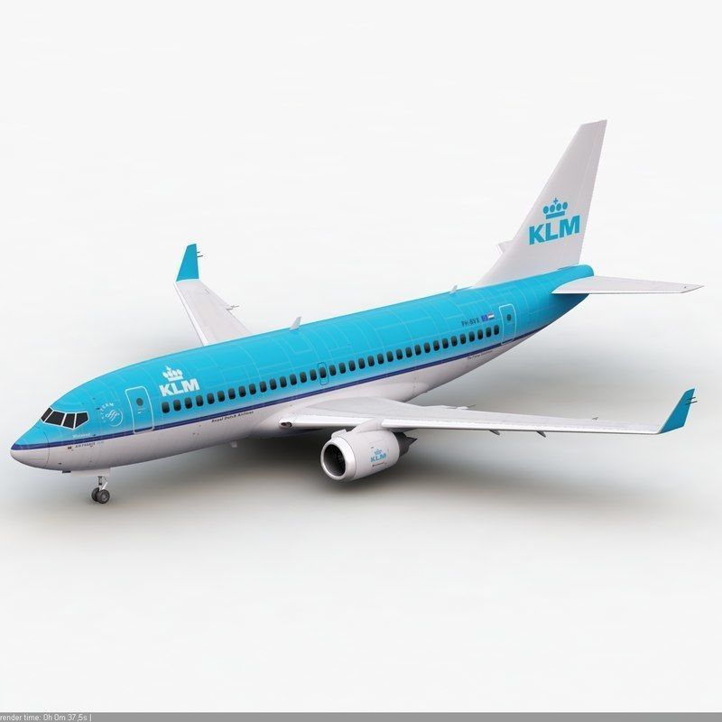 Boeing 737 KLM Airlines 3D model_7