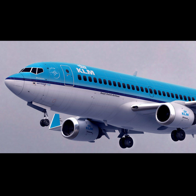 Boeing 737 KLM Airlines 3D model_3