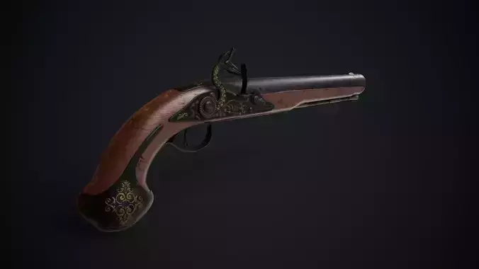 old flintlock gun