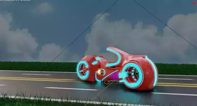 Electric Bike 3D model