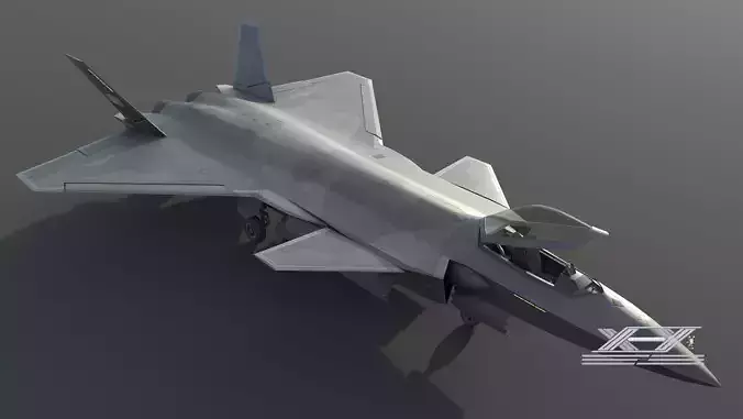 J20 fighter 3D model