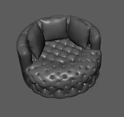 Mid Poly  Sofa 3D model