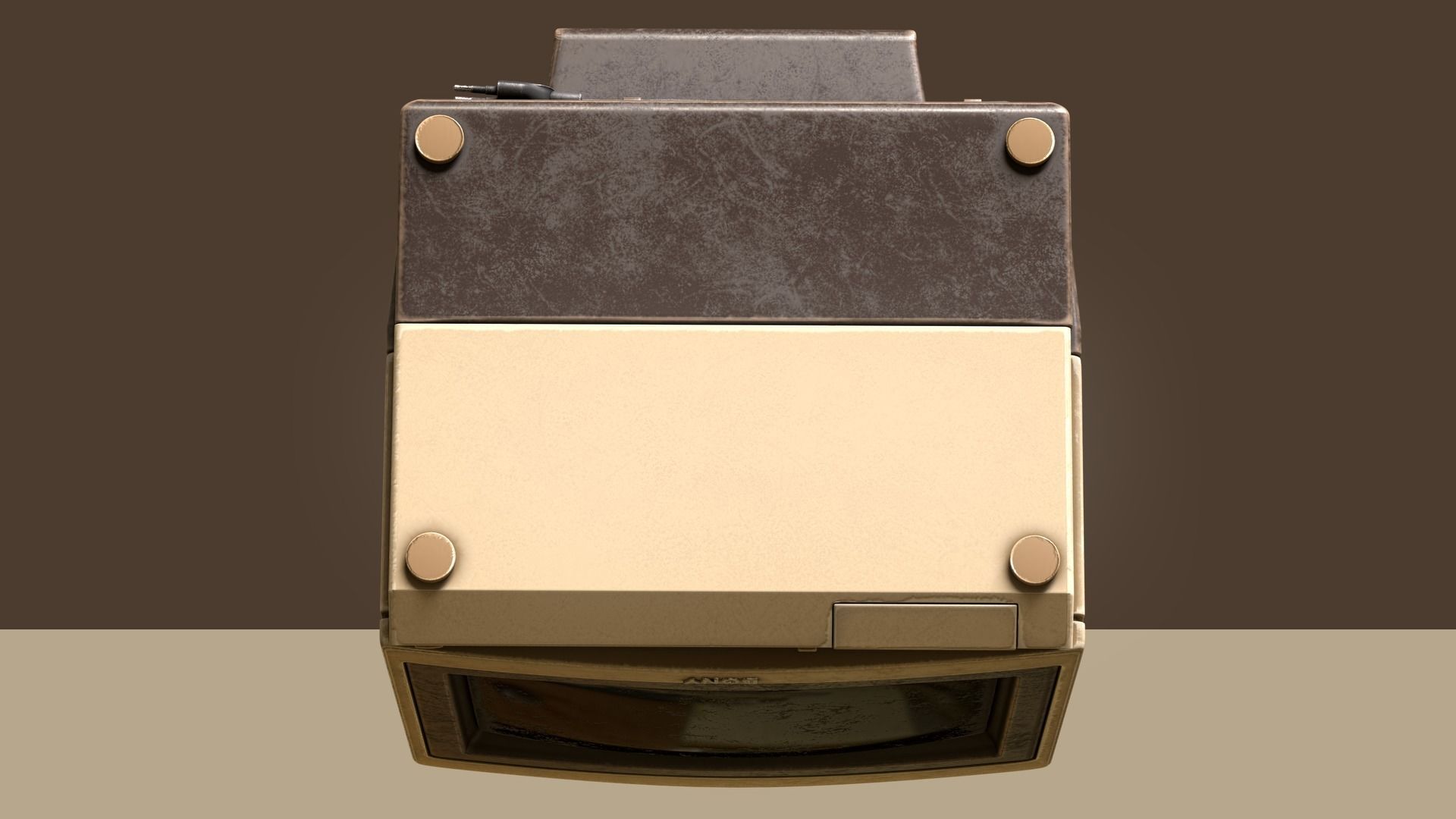 Retro Tv - Bony - Midpoly 3D model_5