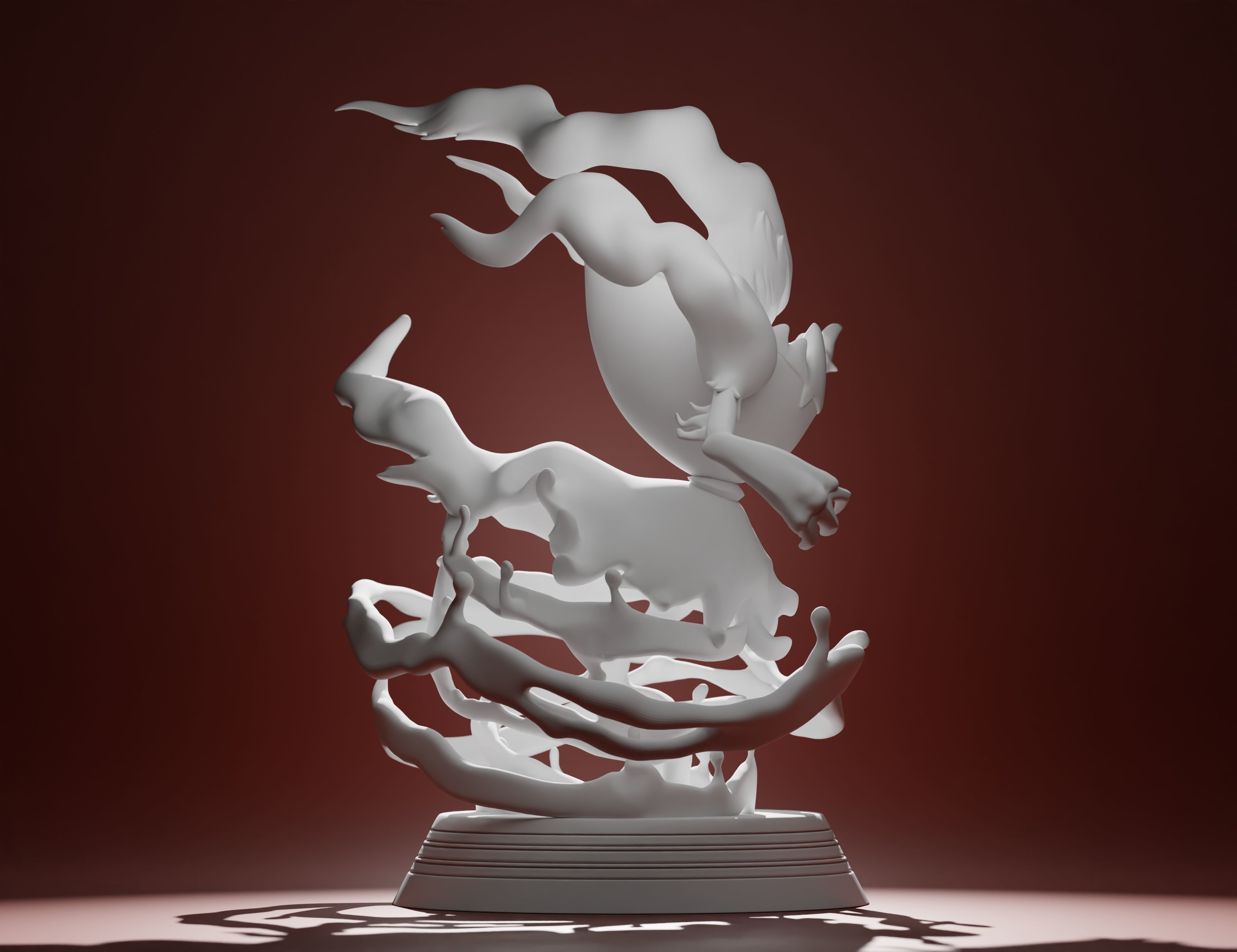 DARKRAI - 3D PRINTABLE POKEMON with cuts and as a whole 3D print model_32