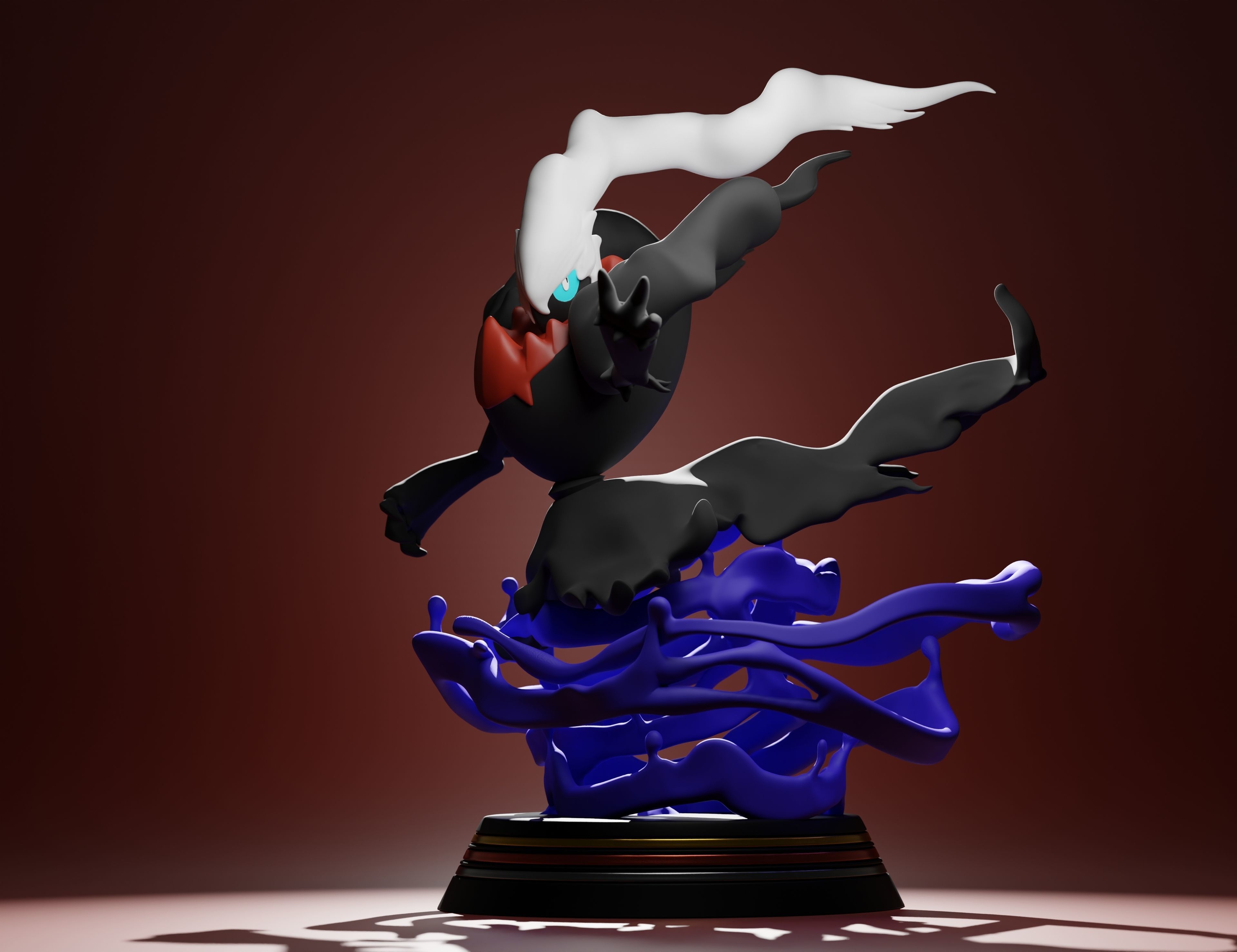 DARKRAI - 3D PRINTABLE POKEMON with cuts and as a whole 3D print model_13