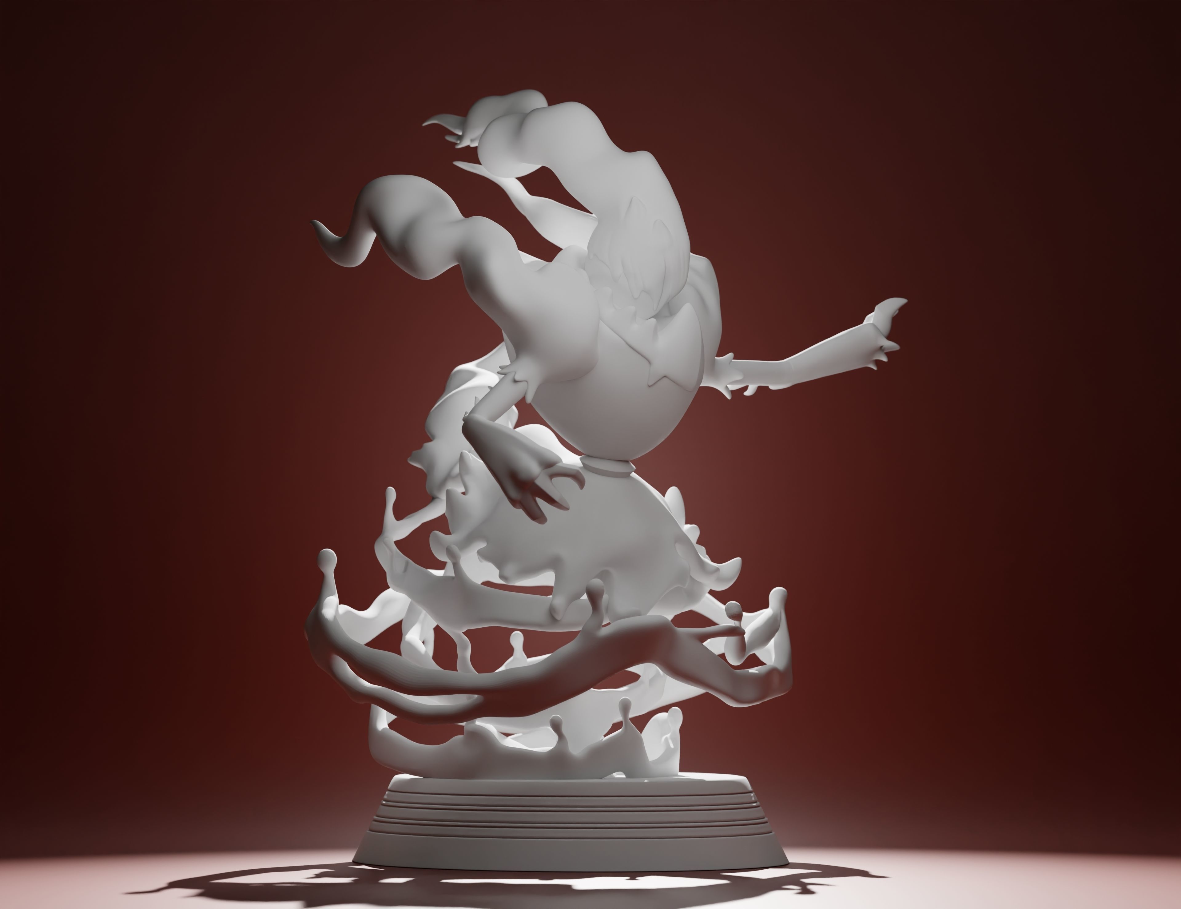 DARKRAI - 3D PRINTABLE POKEMON with cuts and as a whole 3D print model_21
