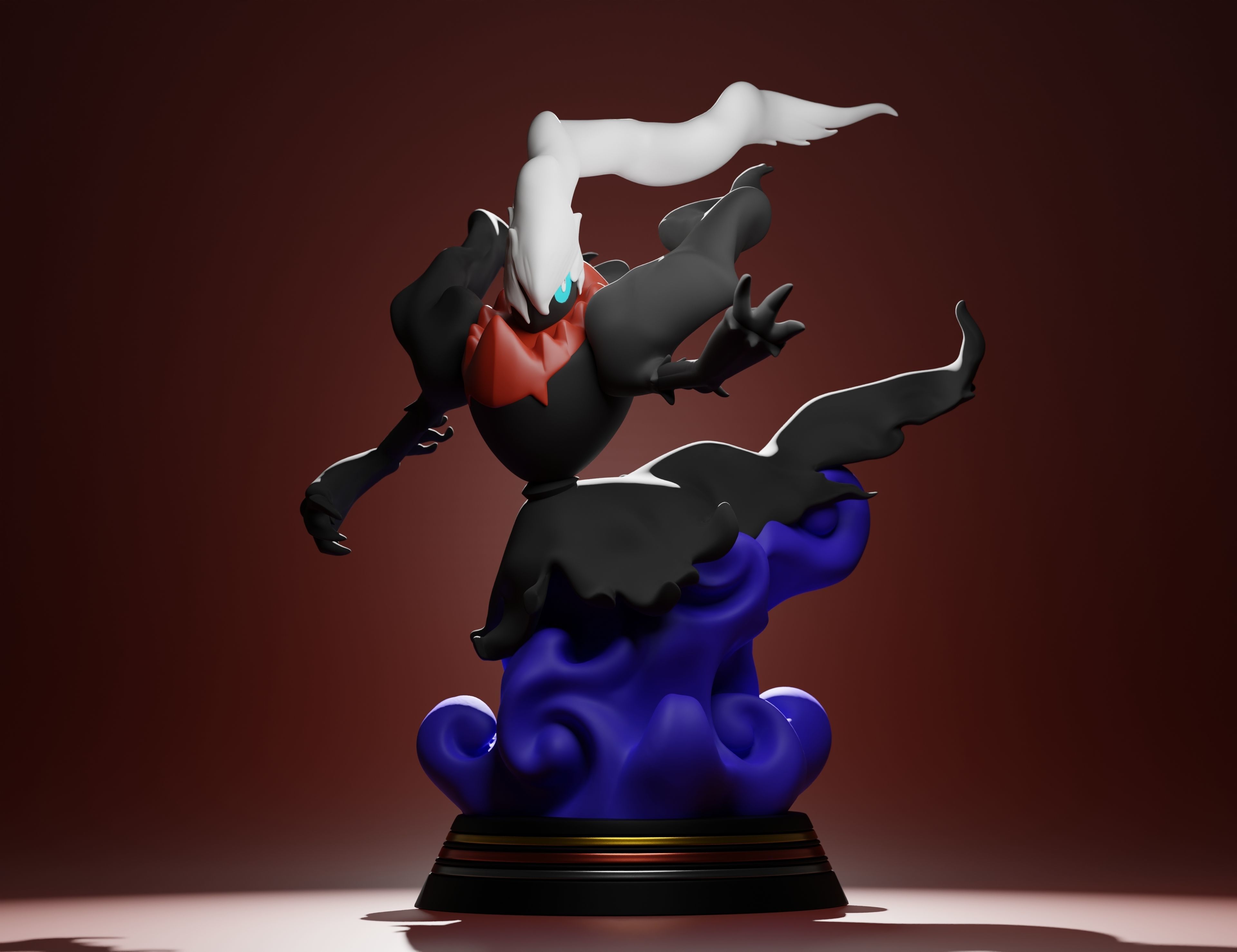 DARKRAI - 3D PRINTABLE POKEMON with cuts and as a whole 3D print model_19