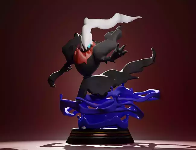 DARKRAI - 3D PRINTABLE POKEMON with cuts and as a whole 3D print model