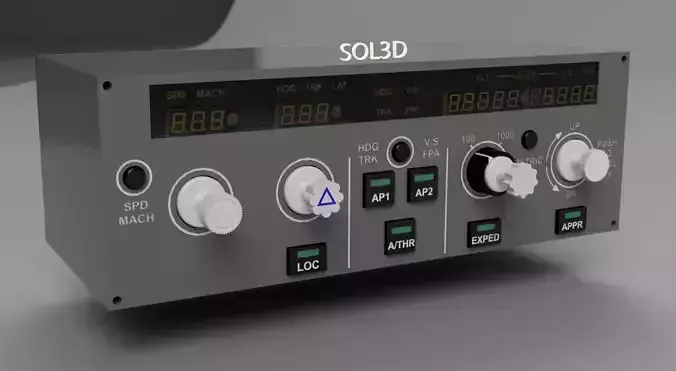 A320 FCU FULLY 3D PRINT 3D print model